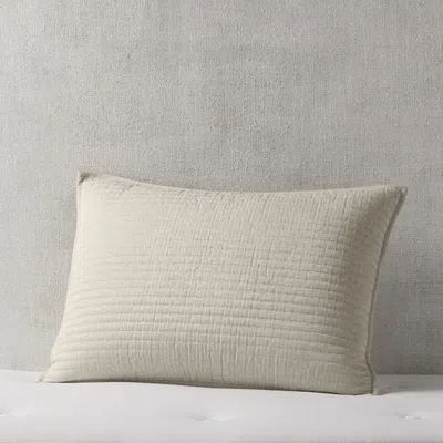 Hudson Park Collection Channel Stitch Standard Sham Set - Exclusive In White
