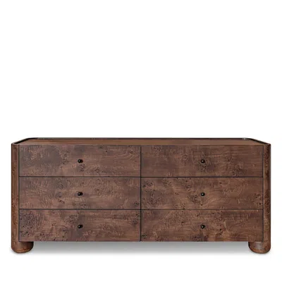 Hudson Park Collection Chelsea 6 Drawer Dresser In Brown