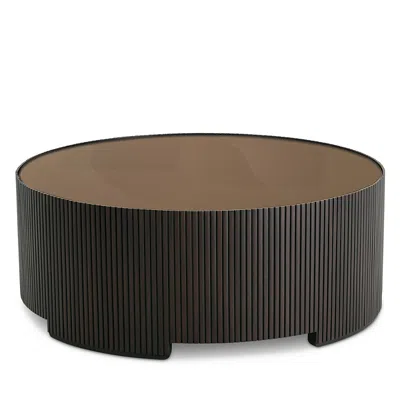 Hudson Park Collection Fidi Alternate Round Cocktail Table In Black