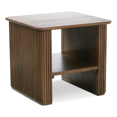 Hudson Park Collection Fidi Square End Table In Multi