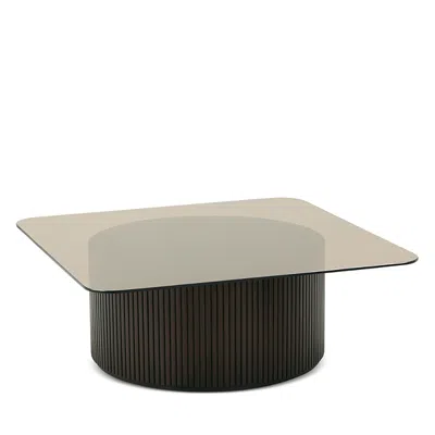 Hudson Park Collection Fidi Square Small Cocktail Table In Black