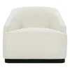 Hudson Park Collection Flatiron Swivel Chair Exclusive In White