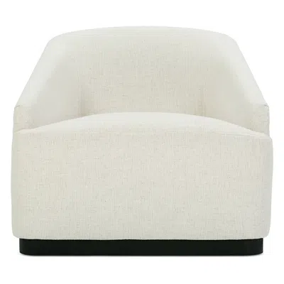 Hudson Park Collection Flatiron Swivel Chair Exclusive In White