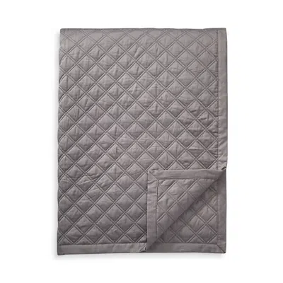 Hudson Park Collection Hudson Park Double Diamond Coverlet, Queen - Exclusive In Charcoal