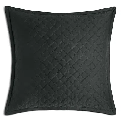 Hudson Park Collection Hudson Park Double Diamond Quilted Euro Sham - Exclusive In Black