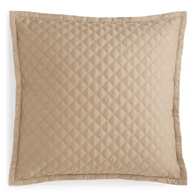 Hudson Park Collection Hudson Park Double Diamond Quilted Euro Sham - Exclusive In Champagne