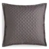 Hudson Park Collection Hudson Park Double Diamond Quilted Euro Sham - Exclusive In Charcoal