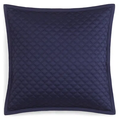 Hudson Park Collection Hudson Park Double Diamond Quilted Euro Sham - Exclusive In Marine Navy