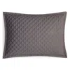 Hudson Park Collection Hudson Park Double Diamond Quilted Standard Sham - Exclusive In Charcoal