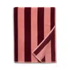 Hudson Park Collection Hudson Park Harbor Beach Striped Towel - Exclusive In Burgundy