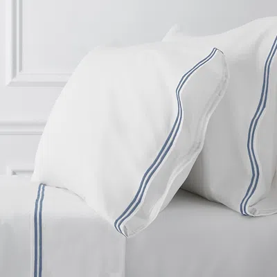 Hudson Park Collection Hudson Park Italian Percale Stitch King Pillowcase, Pair - Exclusive In White