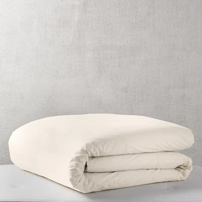 Hudson Park Collection Italian Percale Solid Duvet Cover, King - Exclusive In White