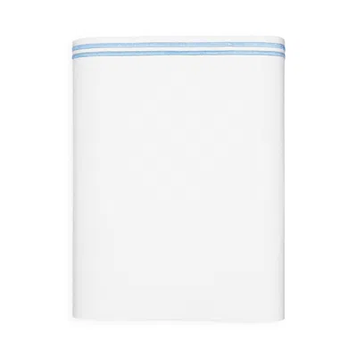 Hudson Park Collection Italian Percale Twin Flat Sheet - Exclusive In Chambray