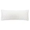 Hudson Park Collection Italian Tivoli Embroidered Decorative Pillow, 14 X 36 - Exclusive In White/silver