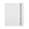 Hudson Park Collection Italian Tivoli Embroidered Flat Sheet, King - Exclusive In Sage Green