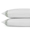 Hudson Park Collection Italian Tivoli Embroidered King Pillowcase - Exclusive In Sage Green