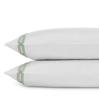 Hudson Park Collection Italian Tivoli Embroidered King Pillowcase - Exclusive In Sage Green