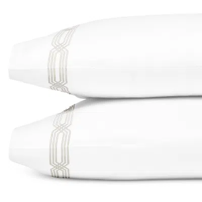 Hudson Park Collection Italian Tivoli Embroidered King Pillowcase - Exclusive In White/silver