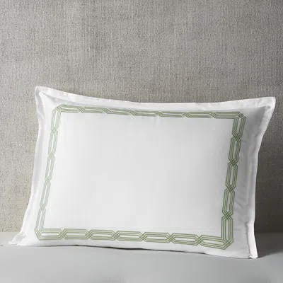 Hudson Park Collection Italian Tivoli Embroidered King Sham - Exclusive In Green