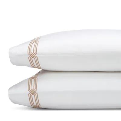Hudson Park Collection Italian Tivoli Embroidered Standard Pillowcase, Pair - Exclusive In Champagne