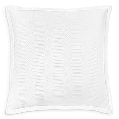 Hudson Park Collection Italian Tivoli Matelasse Euro Sham - Exclusive In White