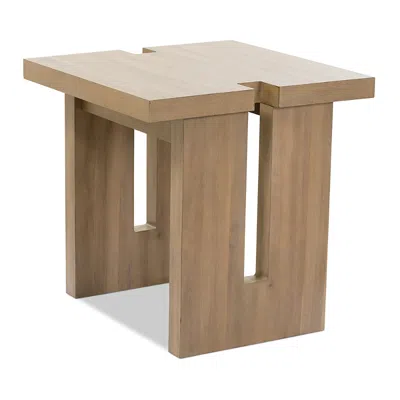 Hudson Park Collection Kips Square End Table In Brown
