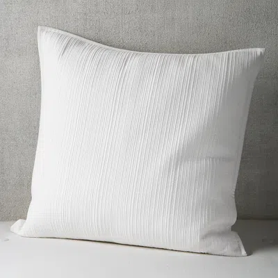 Hudson Park Collection Linear Patch Sham Set, Euro - Exclusive In White