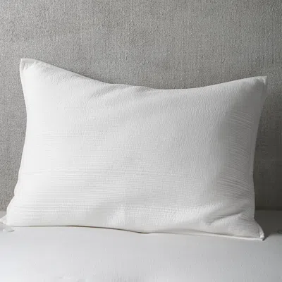 Hudson Park Collection Linear Patch Sham Set, Standard - Exclusive In White