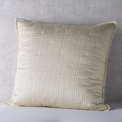 Hudson Park Collection Luxe Textured Check Sham Set, Euro - Exclusive In Neutral