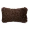 Hudson Park Collection Mongolian Faux Fur Decorative Pillow, 12 X 22 - Exclusive In Brown