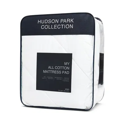 Hudson Park Collection My All Cotton Mattress Pad, King - Exclusive In White