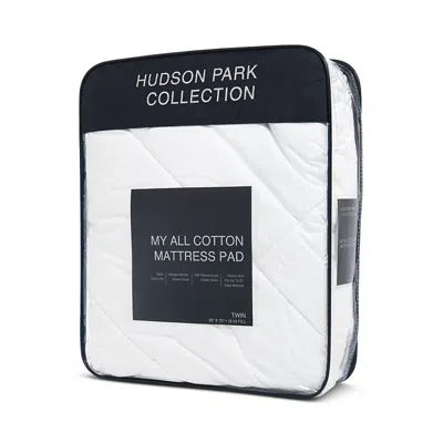 Hudson Park Collection My All Cotton Mattress Pad, Twin - Exclusive In White