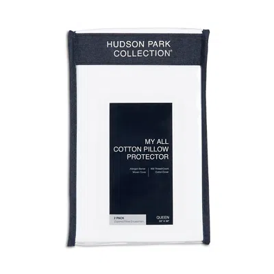 Hudson Park Collection My All Cotton Pillow Protector, Queen - Exclusive In White