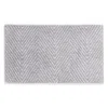 Hudson Park Collection Palermo Chevon Bath Mat In Gray