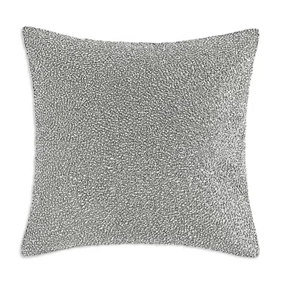 Hudson Park Collection Palmetto Cotton Silk Decorative Pillow, 18 X 18 - Exclusive In Grey