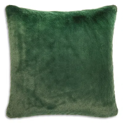 Hudson Park Collection Rabbit Faux Fur Decorative Pillow, 20 X 20 - Exclusive In Green