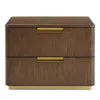 Hudson Park Collection Soho Two Drawer Nightstand - Exclusive In Brown