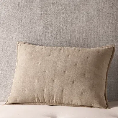 Hudson Park Collection Textured Chenille Quilted Standard Sham - Exclusive In Neutral