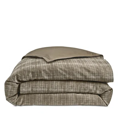 Hudson Park Collection Textured Plaid Duvet Cover, Full/queen - Exclusive In Brown