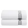 Hudson Park Collection Tivoli Embroidered Hand Towels, Set Of 2 - Exclusive In Charcoal