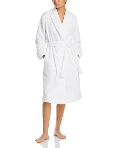 Hudson Park Collection Tivoli Sculpted Velour Bath Robe - Exclusive In White
