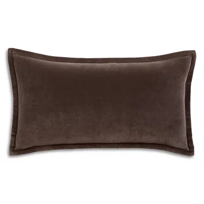 Hudson Park Collection Velvet Decorative Pillow, 12 X 22 - Exclusive In Brown
