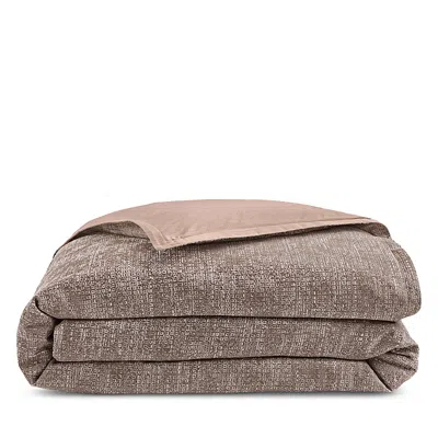 Hudson Park Collection Waffle Tweed Duvet Cover, Full/queen - Exclusive In Brown