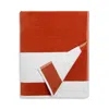 Hudson Park Collection Westport Stripe Beach Towel - Exclusive In Burnt Orange