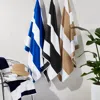 Hudson Park Collection Westport Stripe Beach Towel - Exclusive In Chambray Blue