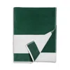 Hudson Park Collection Westport Stripe Beach Towel - Exclusive In Spruce Green