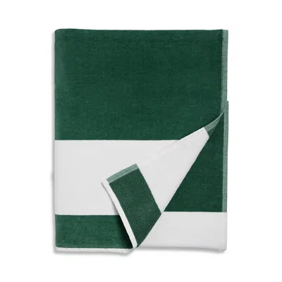 Hudson Park Collection Westport Stripe Beach Towel - Exclusive In Spruce Green