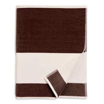 Hudson Park Collection Westport Stripe Beach Towel - Exclusive In Brown