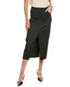 Hudson Ponte Midi Skirt In Black