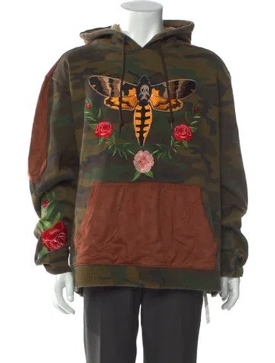 Pre-owned Hudson Printed Crew Neck Hoodie In Multi